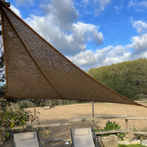 Vela Sombreo Fibra de Coco Toldo Triangular