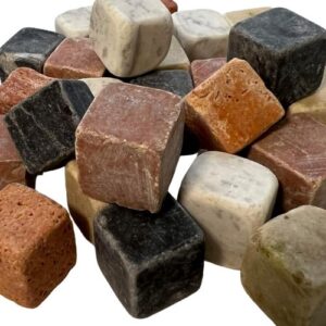 Piedras Cuadradas Naturales Decorativas 2x2cm