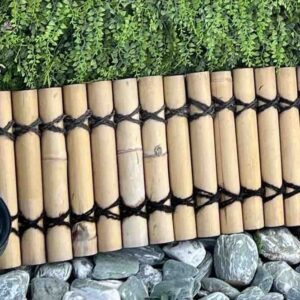 Bordura de Bambú Natural Valla Ecológica