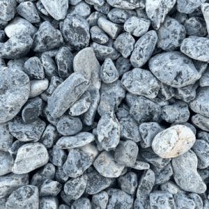 Piedra mármol Canto rodado Negro Cebra
