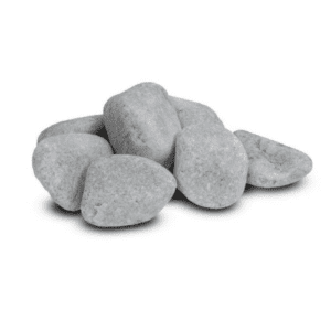 Piedra mármol Canto rodado Gris Nevado