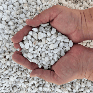 Piedra mármol Canto rodado Blanco Puro - saco 20 kg, 6/12 mm