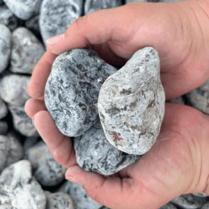 Piedra mármol Canto rodado Negro Cebra - saco 20 kg, 60/90 mm