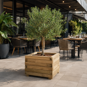 Jardinera de Madera de Pino Tratada
