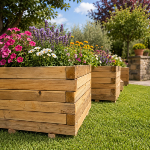 Jardinera de Madera de Pino Tratada