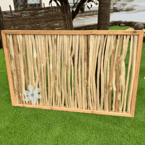 Panel de Avellano Natural Enmarcado