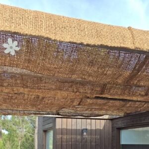 Toldo Sombreo Fibra de Coco Rectangular - 4 x 3 m SIN ANCLAJES