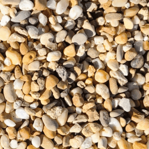 MUESTRA de Gravilla Canto Rodado Amarilla