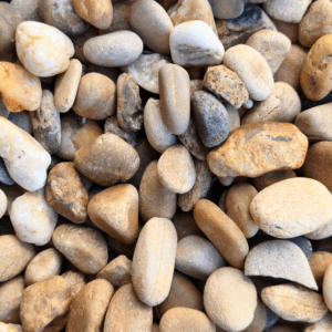 MUESTRA de Gravilla Canto Rodado Amarilla