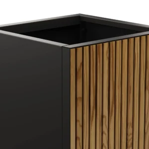 Jardinera de Madera de pino Metálica Modular Cuadrada