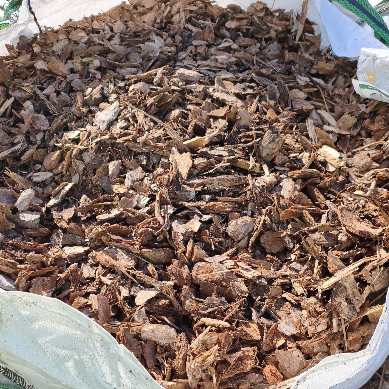 BIG BAG Corteza de Pino Decorativa Mulch 25/50 mm Natural