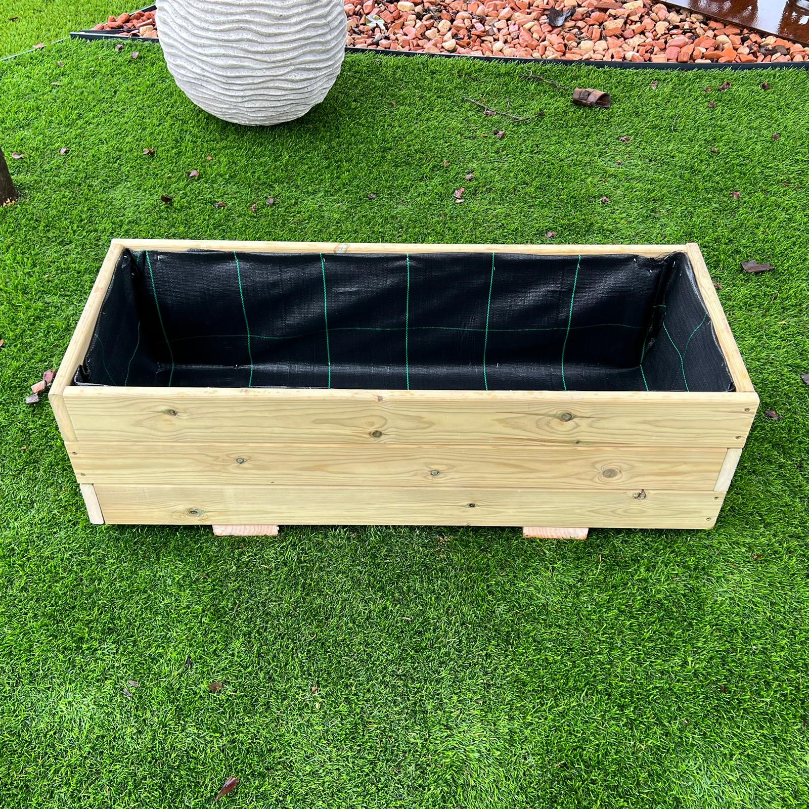 Jardineras de madera de pino