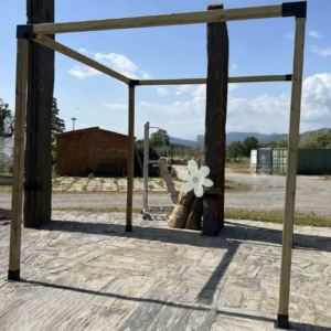 Pérgola de Madera de Pino Tratada para Exterior 3x3x3 m